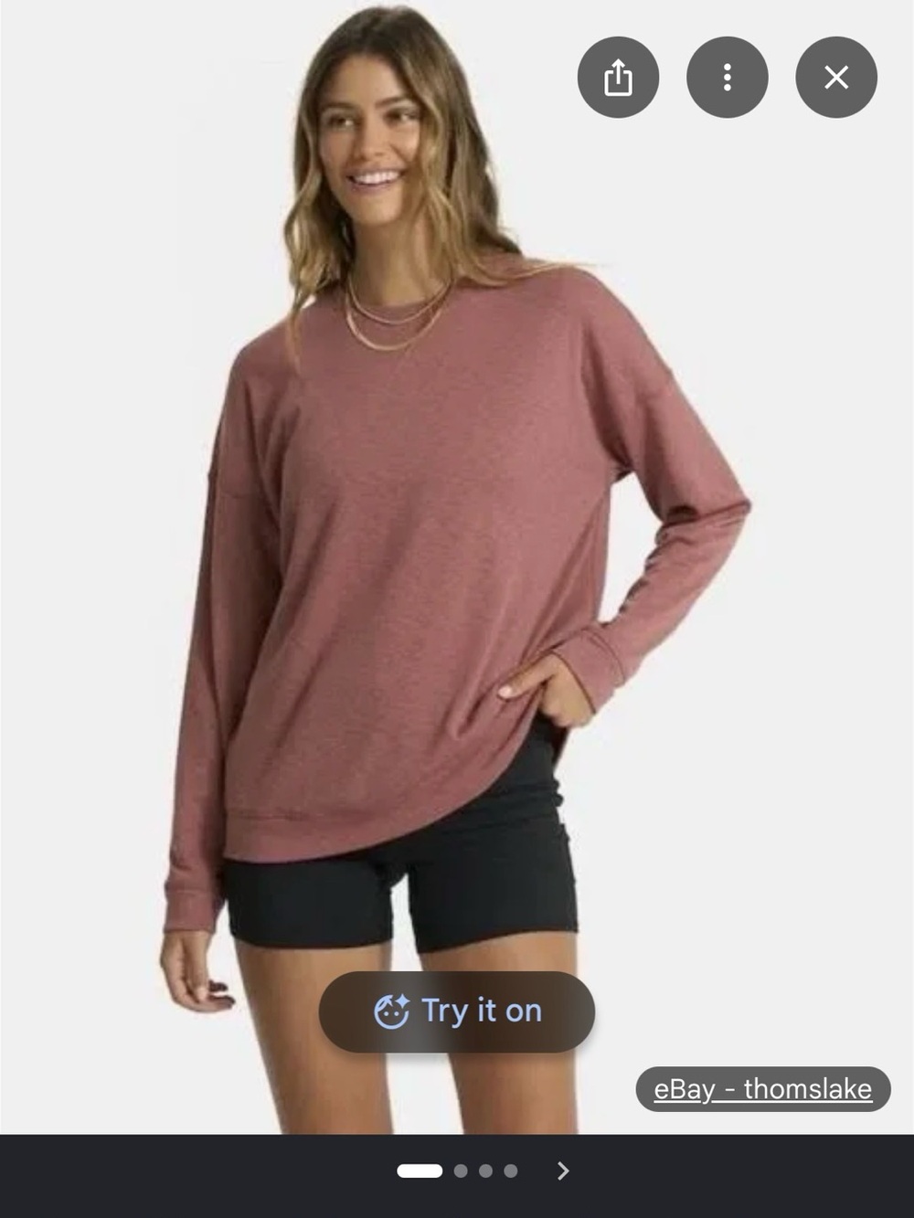 Vuori sunrise crew long sleeve sweatshirt